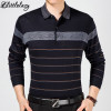 2018 casual long sleeve business mens shirts male striped fashion brand polo shirt designer men tenis polos camisa social 5158