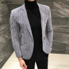 Blazer Hombre 2017 New Brand Slim Fit Casual Blazer Men Grey Blue Black 3XL Men Jacket  Blazer Masculino Stylish Blazers For Men