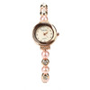 Rose Gold Pearl Bracelet Watches Women Ladies Elegant Crystal Dress Quartz Wristwatch Relojes Mujer G-zz