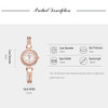 Lvpai Ladies Quartz Women Bracelet Watches Heart Rose Gold Wristwatch Luxury Skeleton Rhinestone Watch