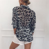 2019 Women Blouse Leopard Print Shirt Long Sleeve Top Loose Blouses Plus Size Chiffon Shirt Camisa Feminina Clothing