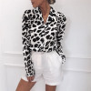 2019 Women Blouse Leopard Print Shirt Long Sleeve Top Loose Blouses Plus Size Chiffon Shirt Camisa Feminina Clothing