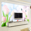 Custom Wall Mural Wallpaper Modern Fashion 3D Stereo Relief Flower Mural Living Room TV Background Wall Papers Home Decor Tulip