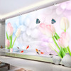 Custom Wall Mural Wallpaper Modern Fashion 3D Stereo Relief Flower Mural Living Room TV Background Wall Papers Home Decor Tulip