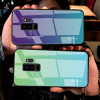 Gradient Tempered Glass Case For Samsung Galaxy A7 A8 A6 Plus 2018 J8 J4 J6 Plus S9 S8 Plus Note 8 9 A7 Luxury Phone Cover Case