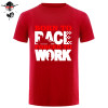 Tee Tops Shirt Men's Born To Race Forced To Work T-Shirt - Funny Go Karting Kart Car Racer polyester Tee Shirts