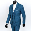 ( Jackets + Vest + Pants )  Fashion Boutique Pure Color Groom Wedding Dress Suits Men Slim Formal Business Blazer Suits YF-18