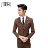 MOGU Three Piece Men Suit 2017 Spring New Business Men Costume Fashion Pure Color Men's Clothing Slim Fit Asian Size Men's Suit 