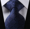 Paisley Check Dot 3.4" 100%Silk Wedding Jacquard Woven Men Classic  Man's Tie Necktie #I2