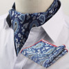 Cravat Pocket Square Set Formal Necktie Hankerchief Ascot Scrunch Self Polka Dot Gentleman Polyester Silk Neck Tie