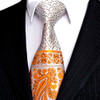 Multicolor Brown Gold Yellow Navy Blue Pink White Beige Floral Mens Ties Necktie 100% Silk Tie Set Hanky Wholesale