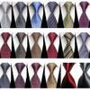 Fashion Skinny Tie for Men Formal Business Wedding Silk Necktie Man Accessories Geometric Solid Jacquard Woven Ties 3"/7.5cm