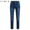 SEMIR jeans for mens slim fit pants classic jeans male denim jeans Designer Trousers Casual skinny Straight Elasticity pants