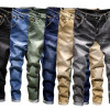 Laamei Fashion Skinny Jeans Mens Straight Dark Blue 2018 New Printed Mens Casual Biker Denim Jean Male Stretch Trouser Pants