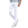 fashion Ripped Jeans Men With Holes Super Skinny Designer white Slim Fit Jean Pants For Man