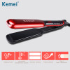 Kemei LCD Display Flat Iron Digital Temperature Control Straightening Irons Ceramic Hair Straightener 120-230 Degree Ajustable