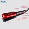 Kemei LCD Display Flat Iron Digital Temperature Control Straightening Irons Ceramic Hair Straightener 120-230 Degree Ajustable