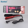 Kemei LCD Display Flat Iron Digital Temperature Control Straightening Irons Ceramic Hair Straightener 120-230 Degree Ajustable