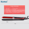 Kemei LCD Display Flat Iron Digital Temperature Control Straightening Irons Ceramic Hair Straightener 120-230 Degree Ajustable