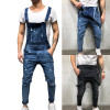 WENYUJH 2024 Fashion Men's Ripped Jeans Jumpsuits Street Distressed Hole Denim Bib Overalls For Man Suspender Pants Size M-XXL