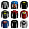 Spiderman Batman Top Fitness Compression Shirt Men Superman Avengers Captain America Bodybuilding Long Sleeve 3D T Shirt Tee New