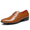 Men's Formal Shoes Big Size 48 47 46 45 Patent Leather White Wedding Shoes Male Lace-Up Derby Flats Mens Business Shoes