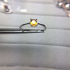  luxury ring high quality 100% natural citrine ring real 925 Solid Sterling Silver jewelry for lady wedding ring