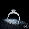 Certified Ring  925  S925 Sterling silver solid classic  SONA Diamond NSCD Authentic wedding Luxury VVS carat real triple line