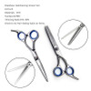 Brainbow 6 inch Cutting Thinning Styling Tool Hair Scissors Stainless Steel Salon Hairdressing Shears Regular Flat Teeth Blades