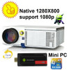 Newest Upgrade LED projector HD with WIFI Mini PC Support 1920x1080 Home theater projector Android TV Proyector