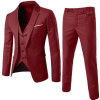 Suit+Vest+Pant 3 Pieces Mens Blazer Suits Wedding Suits Formal Business Suit 5XL
