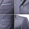 Puimentiua Suit+Vest+Pant 3 Pieces Mens Social Blazer Suits Thin Solid Wedding Suits Male Formal Business Jacket Suit Homme 5XL
