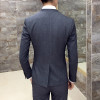 Unique Mens Mandarin Collar Suit Black Chinese Collar Mandarin Style Grey Mens Formal Suits Men Wedding Suit 