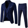 Puimentiua Slim Suit Men Male Suits Business Formal Dress Blazer Wedding Office Pants Set costume homme 3 pieces costume homme