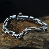 GAGAFEEL Men Jewelry 925 Sterling Silver Braceles Bangles Chain 17-21CM 6/8MM Width Domineering Personality Retro Gift For Male 