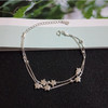 925 sterling silver simple sweet fresh student personality wild girlfriends star bracelet female LSF15