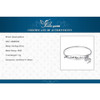 JewerlyPalace Personalized Hand Stamped Faith Hope Love Dangle Sailboat 925 Sterling Silver ID Bangle Bracelet Beautiful Gifts
