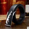 high-end men's leather belt Jaguar British fashion new men casual leather belt buckle Quality men business leather pant belts
