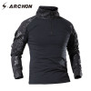 S.ARCHON Tactical Military  Shirt Men Long Sleeve Solider Army Shirts Multicam Uniform Frog Suit T Shirts Combat Clothing Men