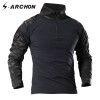 S.ARCHON Tactical Military  Shirt Men Long Sleeve Solider Army Shirts Multicam Uniform Frog Suit T Shirts Combat Clothing Men