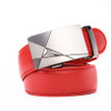 Automatic buckle belt men jaguar fashion business Leather luxury red belt for men