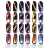 BORN PRETTY 2Pcs Cat Eye Nail Polish Set Holographic Chameleon 3D Magnetic Nail Polish Magnetic Stick Black Base Needed