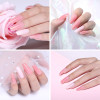 BORN PRETTY 20ml Acrylic Poly Nail Gel Pink White Quick Nail Finger Extension Gel Polish Nail Art Gel Manicure UV Builder