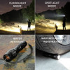 Led flashlight Ultra Bright torch T6/L2/V6 Camping light 5 switch Modes 10000 LM Zoomable Bicycle Light  use 18650 battery