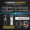 Led flashlight Ultra Bright torch T6/L2/V6 Camping light 5 switch Modes 10000 LM Zoomable Bicycle Light  use 18650 battery