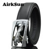 AirkSun 2017 Casual 140cm Big Size Black Mens Jaguar buckle Belts For Luxury Strap male Genuine Leather Belt Men ceinture homme