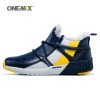  ONEMIX New Men Winter Boots Warm Wool Sneakers Running Shoes Outdoor Women Athletic Sport Shoe Cold Men's Comfortable