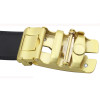 Golden Designers Luxury Cowhide Brand Genuine Leather Automatic Buckle Belt for Mens High Quality Jaguar Ceinture Homme Orange