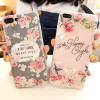 Flower Silicon Phone Case For iPhone X 7 8 6 Plus Rose Floral Leaves Cases For iPhone X 8 7 6 6S Plus 5 5S SE New Soft TPU Cover