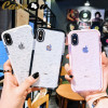 Shockproof Transparent Diamond Texture Grid Case for iPhone XS Max XR X 10 8 7 6 6s Plus Silicone Crystal Slim Cover accessories